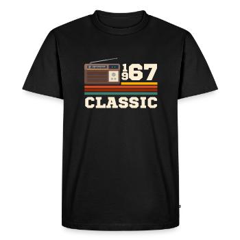 Anniversary 1967 retro classic - Men's Premium Organic T-Shirt - black - Front - Nico (187cm)