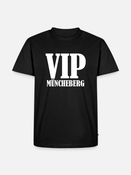 VIP Müncheberg - Männer Premium Bio T-Shirt - Schwarz