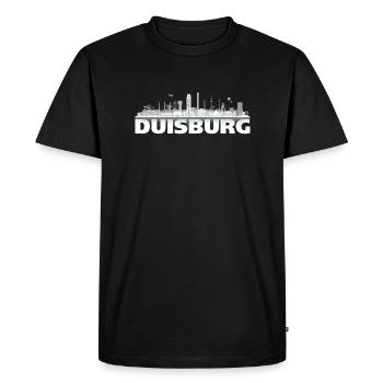 duisburg_city_hell01 détail - T-shirt Premium bio Homme - noir - Devant - Nico (187cm)