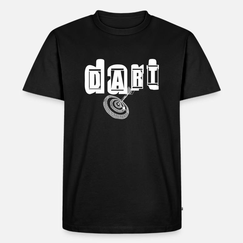 Dart - Männer Premium Bio T-Shirt - Schwarz