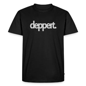 Deppert Doof Gift Idea - Men's Premium Organic T-Shirt - black - Front - Nico (187cm)