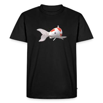 3D Koi - T-shirt Premium bio Homme - noir - Devant - Nico (187cm)