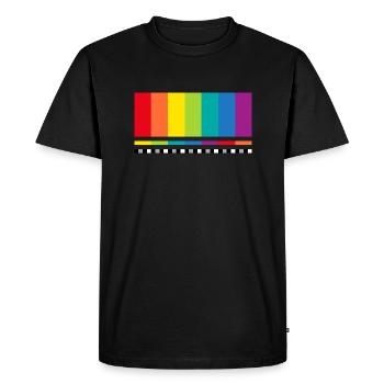 Écran de test tv Big Bang Capture d’écran Mac - T-shirt Premium bio Homme - noir - Devant - Nico (187cm)