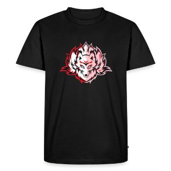 Kitsune Fuchs - T-shirt Premium bio Homme - noir - Devant - Nico (187cm)