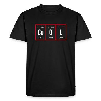 Cool - Tableau périodique des éléments - T-shirt Premium bio Homme - noir - Devant - Nico (187cm)