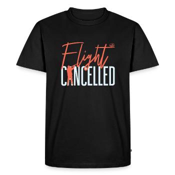 Flight Cancelled Skeet Clay Shooting - Men's Premium Organic T-Shirt - black - Front - Nico (187cm)