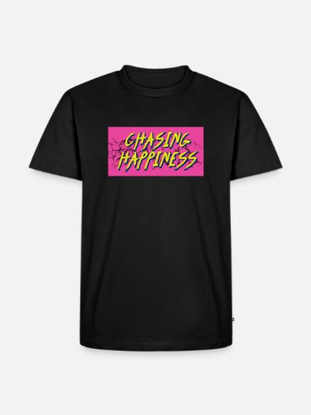 cHASING hAPINESS - Men's Premium Organic T-Shirt - black