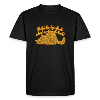 weekend - Men's Premium Organic T-Shirt - black - Front - Nico (187cm)