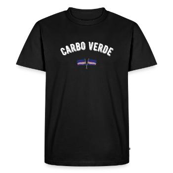 carbo verde - Men's Premium Organic T-Shirt - black - Front - Nico (187cm)