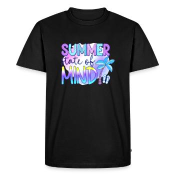 Summer surf croatia beach paradise party vibes Usa - Men's Premium Organic T-Shirt - black - Front - Nico (187cm)