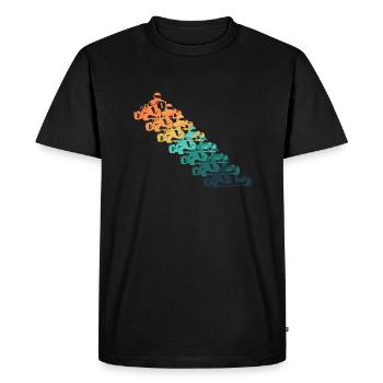 Karting rétro - T-shirt Premium bio Homme - noir - Devant - Nico (187cm)