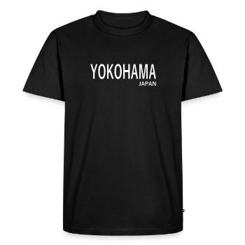 Yokohama, Japon - T-shirt Premium bio Homme - noir - Devant - Nico (187cm)