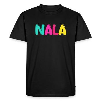Nom - Nala - T-shirt Premium bio Homme - noir - Devant - Nico (187cm)