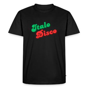 Italo Disco t shirt shade - Men's Premium Organic T-Shirt - black - Front - Nico (187cm)