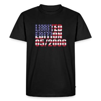 18th Birthday Limited Edition USA 05/2006 - Men's Premium Organic T-Shirt - black - Front - Nico (187cm)