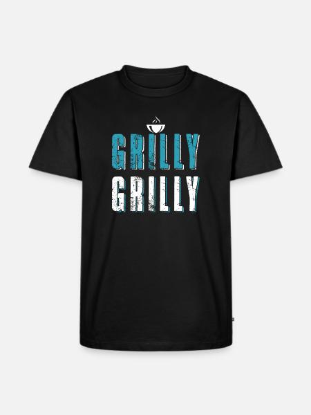 Funny BBQ Grill - Men's Premium Organic T-Shirt - black