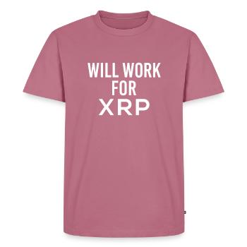 Travaillera pour XRP - T-shirt Premium bio Homme - mauve - Devant - Nico (187cm)