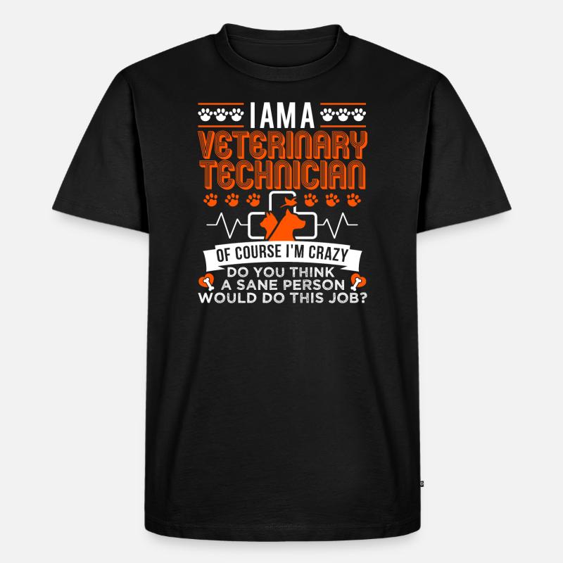 Vet Tech Veterinary Technician - Men's Premium Organic T-Shirt - black