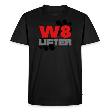 Weight Lifter v1 - Men's Premium Organic T-Shirt - black - Front - Nico (187cm)