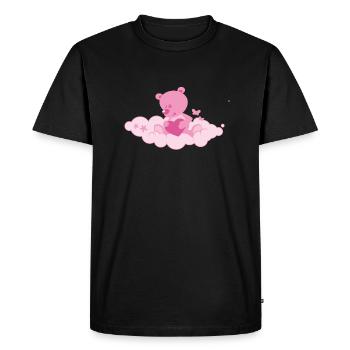 teddy - Men's Premium Organic T-Shirt - black - Front - Nico (187cm)