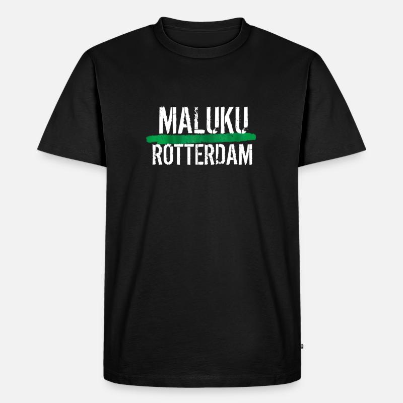 MALUKU ROTTERDAM - Männer Premium Bio T-Shirt - Schwarz