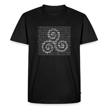 Symbole viking - T-shirt Premium bio Homme - noir - Devant - Nico (187cm)