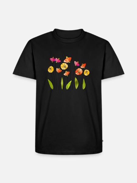 Fleur - T-shirt Premium bio Homme - noir