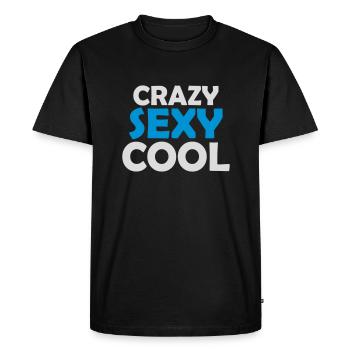 crazy sexy cool design - Men's Premium Organic T-Shirt - black - Front - Nico (187cm)