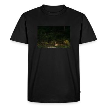 Chevreuil - T-shirt Premium bio Homme - noir - Devant - Nico (187cm)