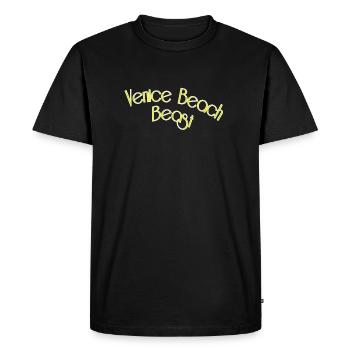 Venice beach beast - Men's Premium Organic T-Shirt - black - Front - Nico (187cm)
