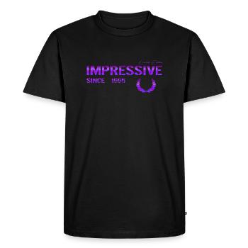 Impressionnant depuis 1995 - T-shirt Premium bio Homme - noir - Devant - Nico (187cm)