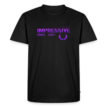 Impressive since 2003 - Men's Premium Organic T-Shirt - black - Front - Nico (187cm)
