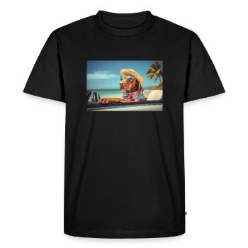 Cool Magyar Vizsla portant des lunettes de soleil - T-shirt Premium bio Homme - noir - Devant - Nico (187cm)