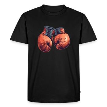 The Contender Gloves Built for Champions - Men's Premium Organic T-Shirt - black - Front - Nico (187cm)