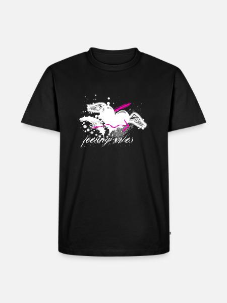 Feeling Vibes - Männer Premium Bio T-Shirt - Schwarz
