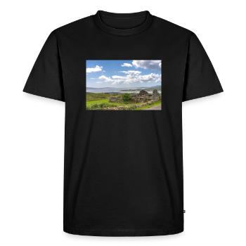 The Ruin - Men's Premium Organic T-Shirt - black - Front - Nico (187cm)