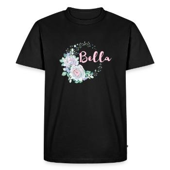 For Bella - Men's Premium Organic T-Shirt - black - Front - Nico (187cm)