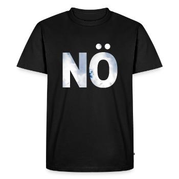 NON. Une chemise, un mot. - T-shirt Premium bio Homme - noir - Devant - Nico (187cm)