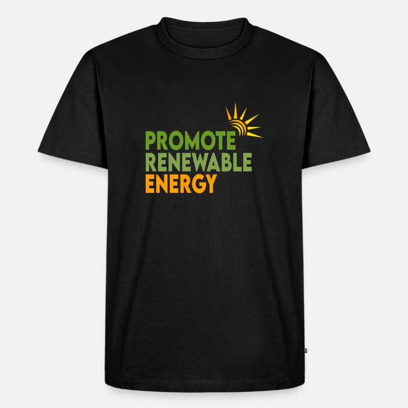 Renewable energies - Men's Premium Organic T-Shirt - black