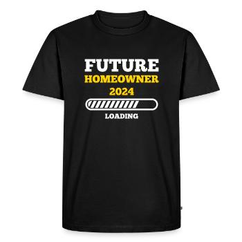 Future Home Owner 2024 - Men's Premium Organic T-Shirt - black - Front - Nico (187cm)