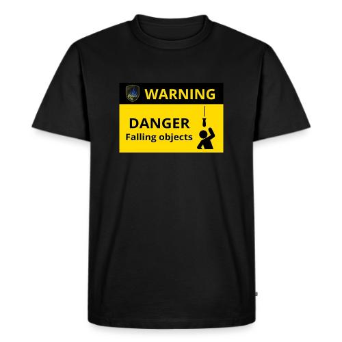 Danger falling objects - Ekologisk premium-T-shirt herr