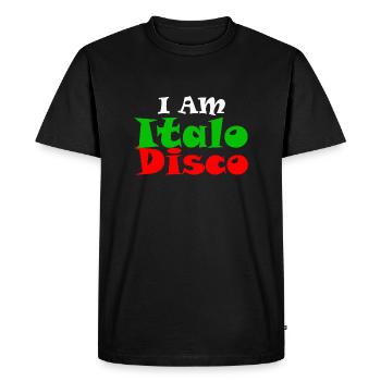 T-shirt I’m Italo Disco - T-shirt Premium bio Homme - noir - Devant - Nico (187cm)
