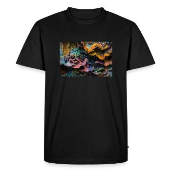 Vivid Mold : un kaléidoscope de beauté naturelle - T-shirt Premium bio Homme - noir - Devant - Nico (187cm)