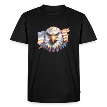 Aigle - T-shirt Premium bio Homme - noir - Devant - Nico (187cm)