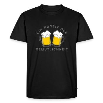 Bier - Ein Prosit der Gemütlichkeit - T-shirt Premium bio Homme - noir - Devant - Nico (187cm)