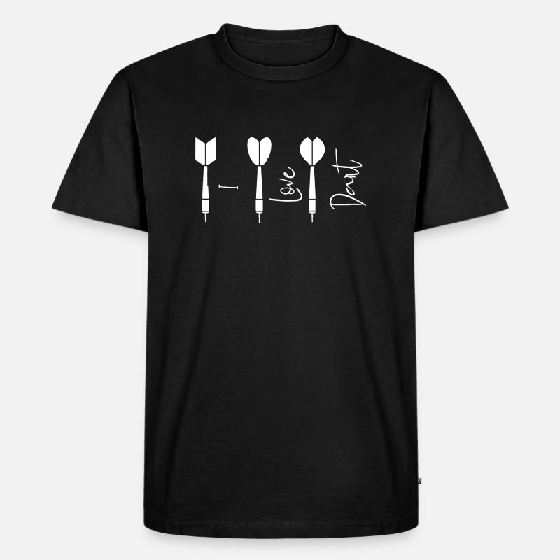 Dart - Männer Premium Bio T-Shirt - Schwarz