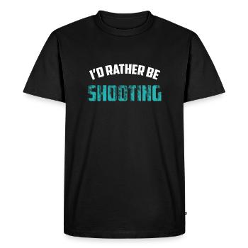 Shooting shoot shooting sport gift pistol gun - Men's Premium Organic T-Shirt - black - Front - Nico (187cm)