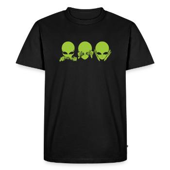 Alien - T-shirt Premium bio Homme - noir - Devant - Nico (187cm)