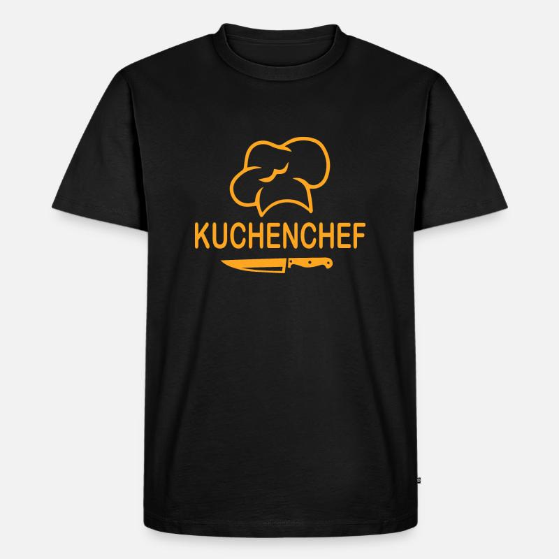 Koch kochen backen - Männer Premium Bio T-Shirt - Schwarz