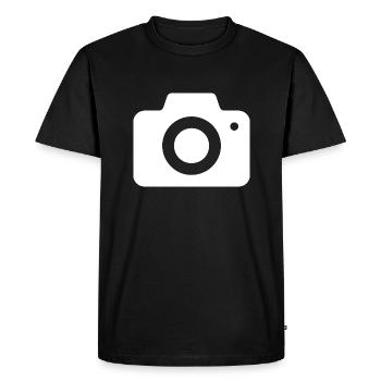 Photographie Film Caméra Photographe - T-shirt Premium bio Homme - noir - Devant - Nico (187cm)